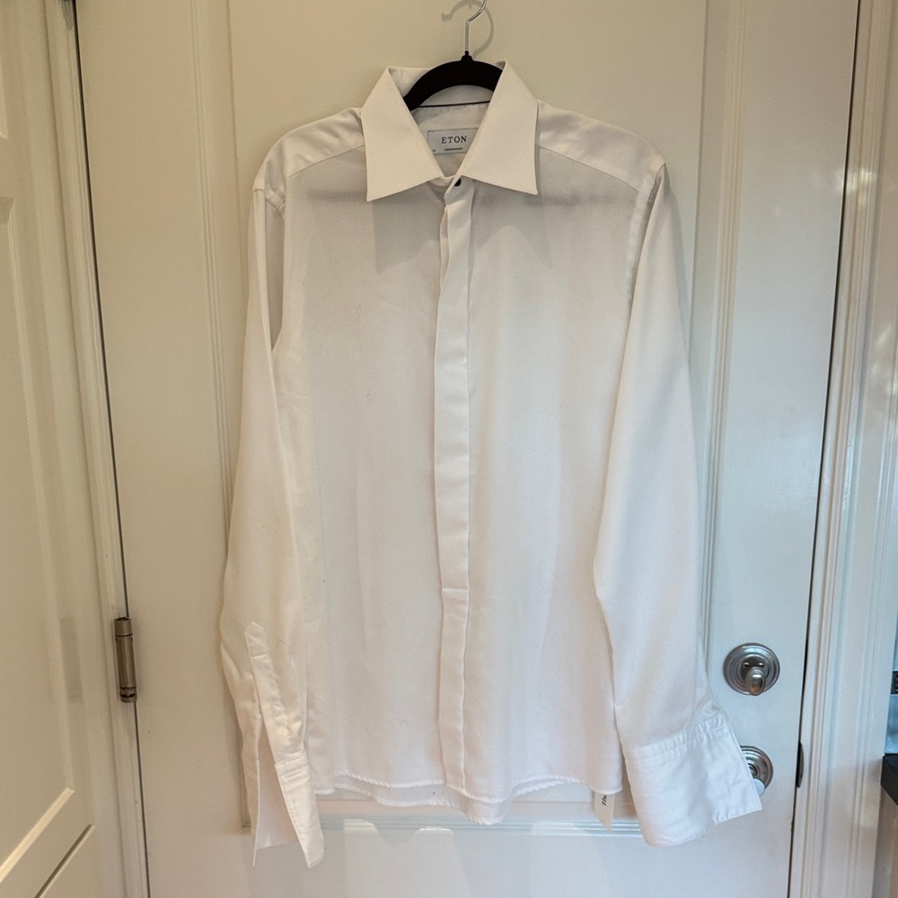 Eton Pristine White Tuxedo Dress Shirt